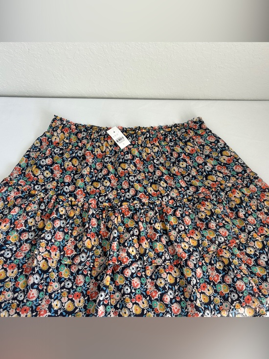 LOFT Dresses & Skirts - LOFT Floral Tiered Mini Skirt NWT Size Large Elastic Waist Boho Cottagecore